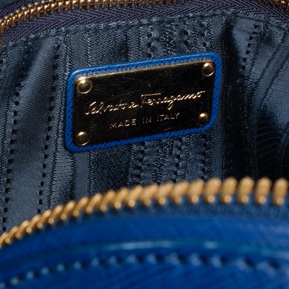 Salvatore Ferragamo Sapphire Darina Mini Satchel Bag - Picture 13 of 14